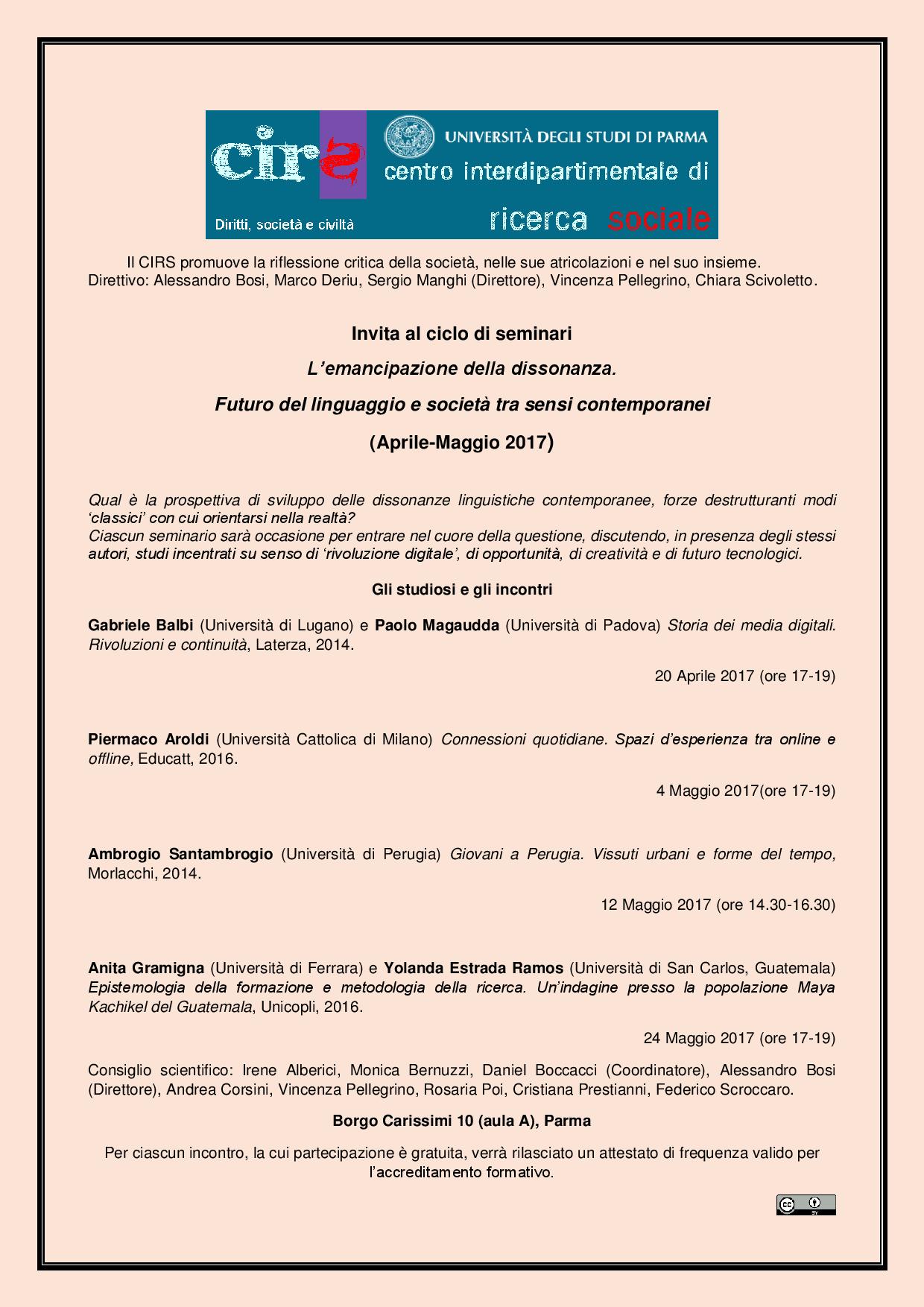 Locandina L emancipazione della dissonanza page 001